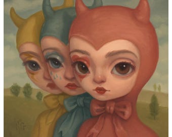 Little Devils - 6x6 Art Print