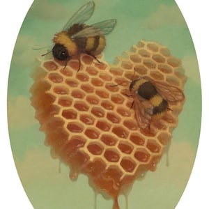 Honeycomb Heart - 4x6 print