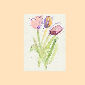 Aquarell Tulpen 2