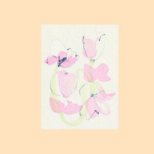 Aquarell Tulpen