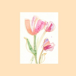 Aquarell Tulpen 3