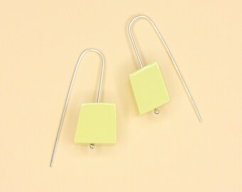 Earrings - Porcelain - yellow