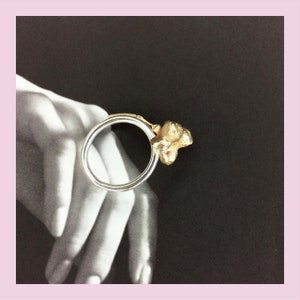 Ring Spindle in Brass and Silver