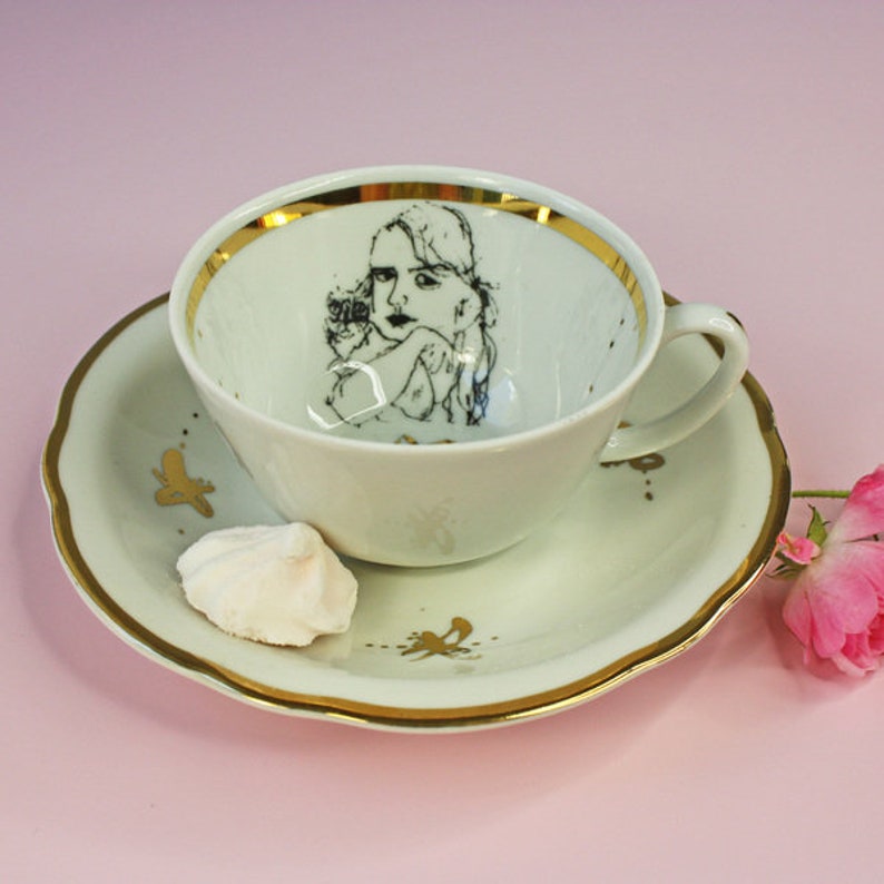 Coffee cup decorated image 1