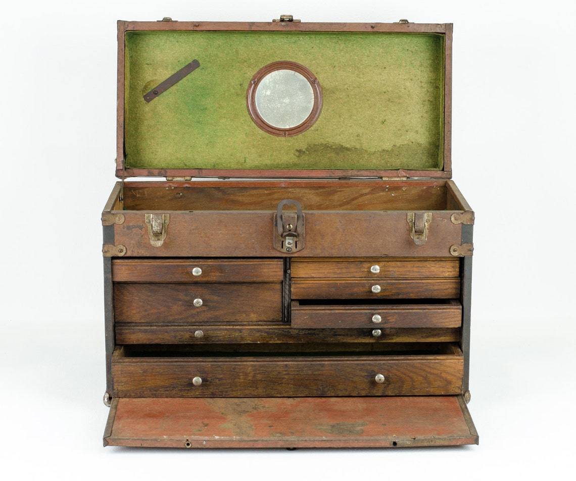 Antique Machinist Tool Chest 1940s Etsy