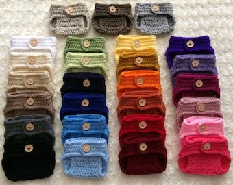 Crochet Diaper Cover - MADE TO ORDER - Your Choice of Size & Color!