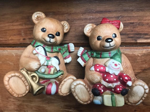vintage christmas bears