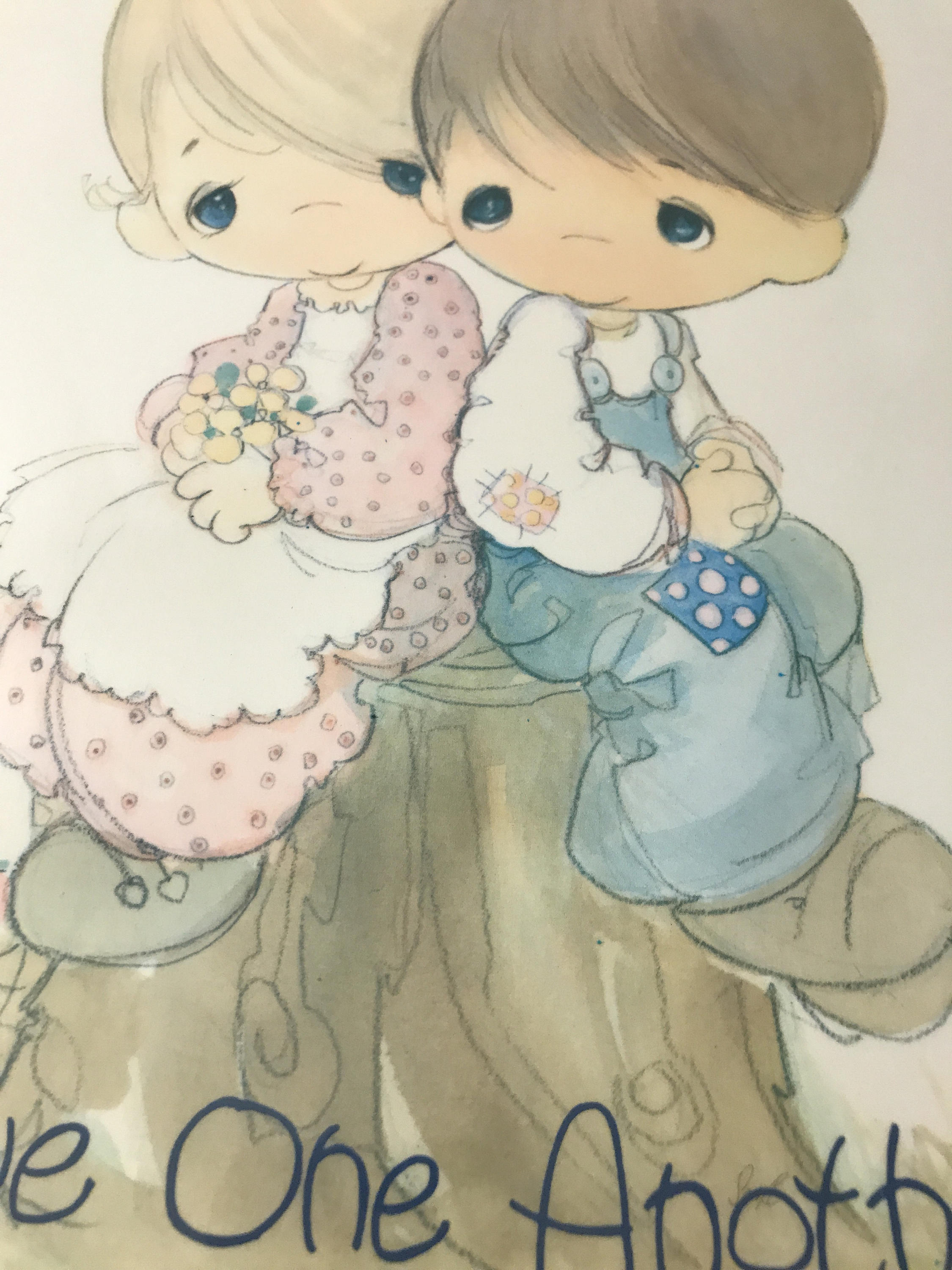Precious moments love one another wall hanging sign | Etsy