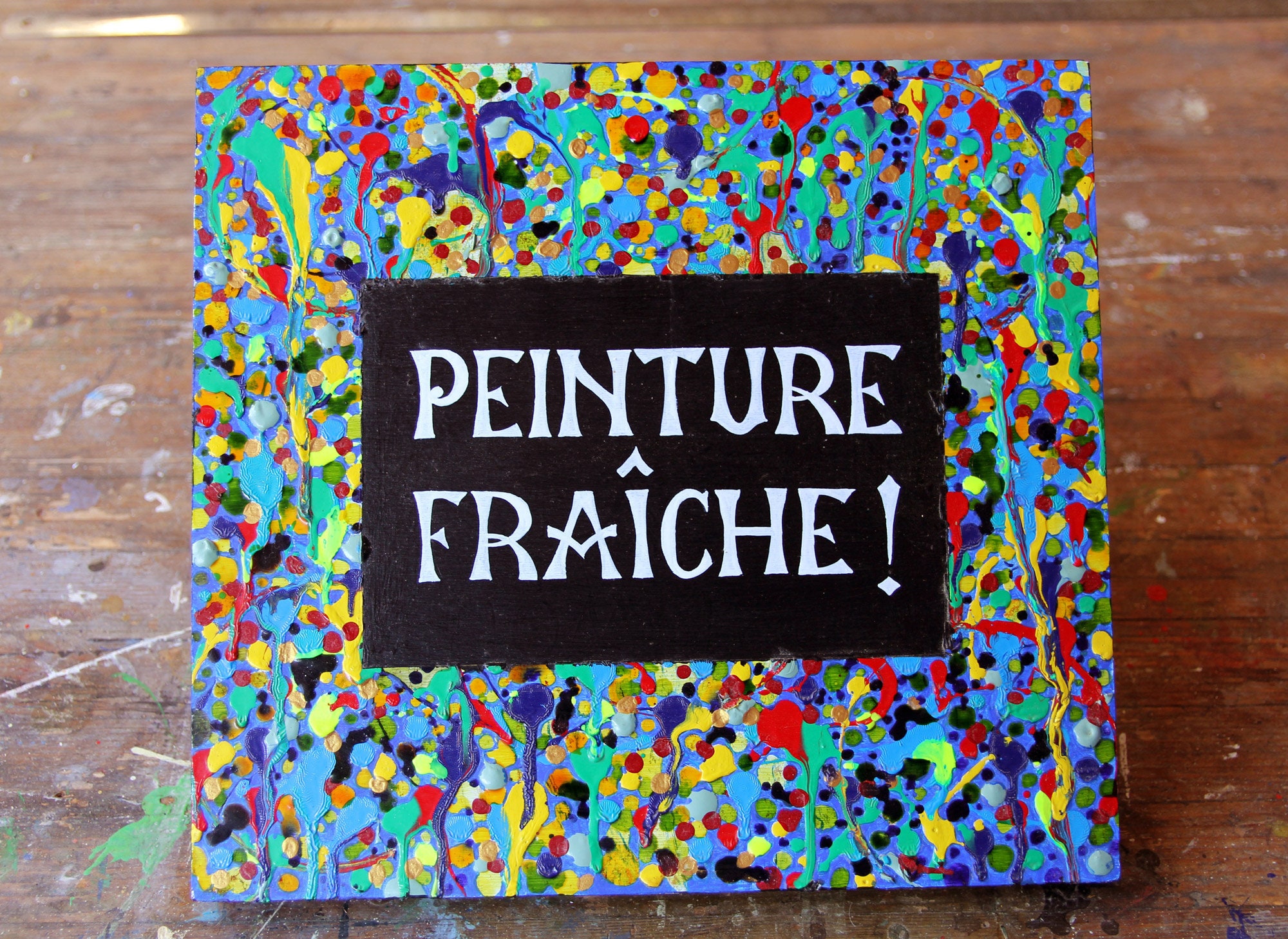 Panneau Chantier Peinture Fraîche '
