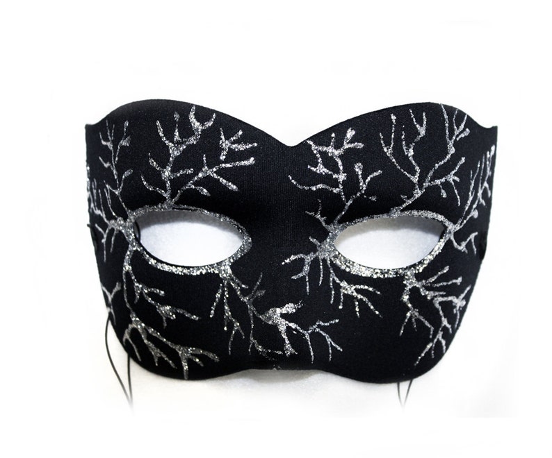Volt Black Hand-Painted Men/'s Masquerade Mask A-2093B-E