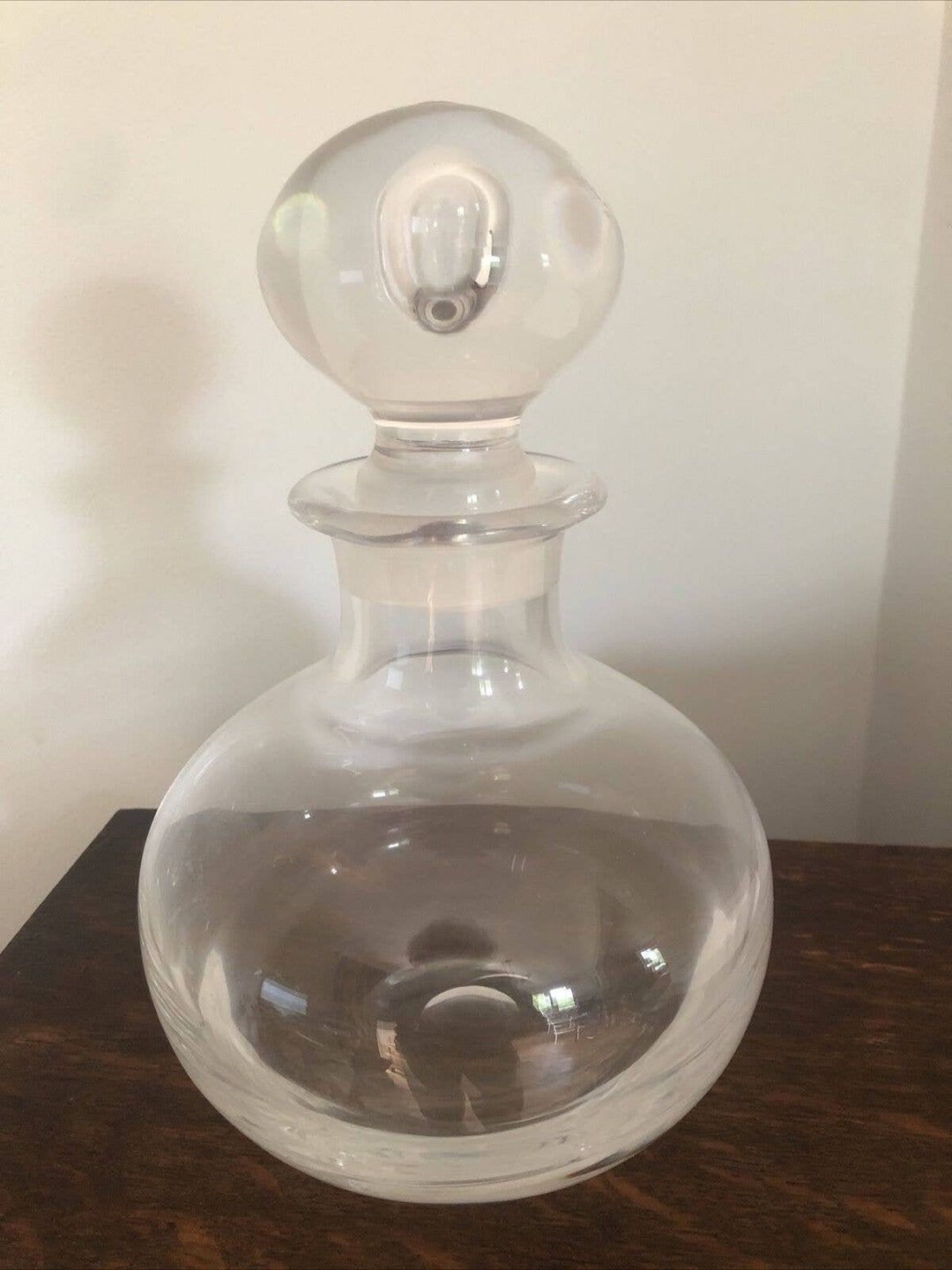 Dartington Hand Blown Lead Crystal Glass Decanter Ground Etsy