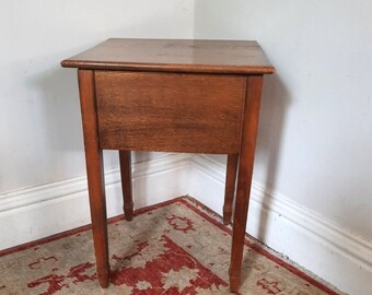 Vintage Oak Sewing Box