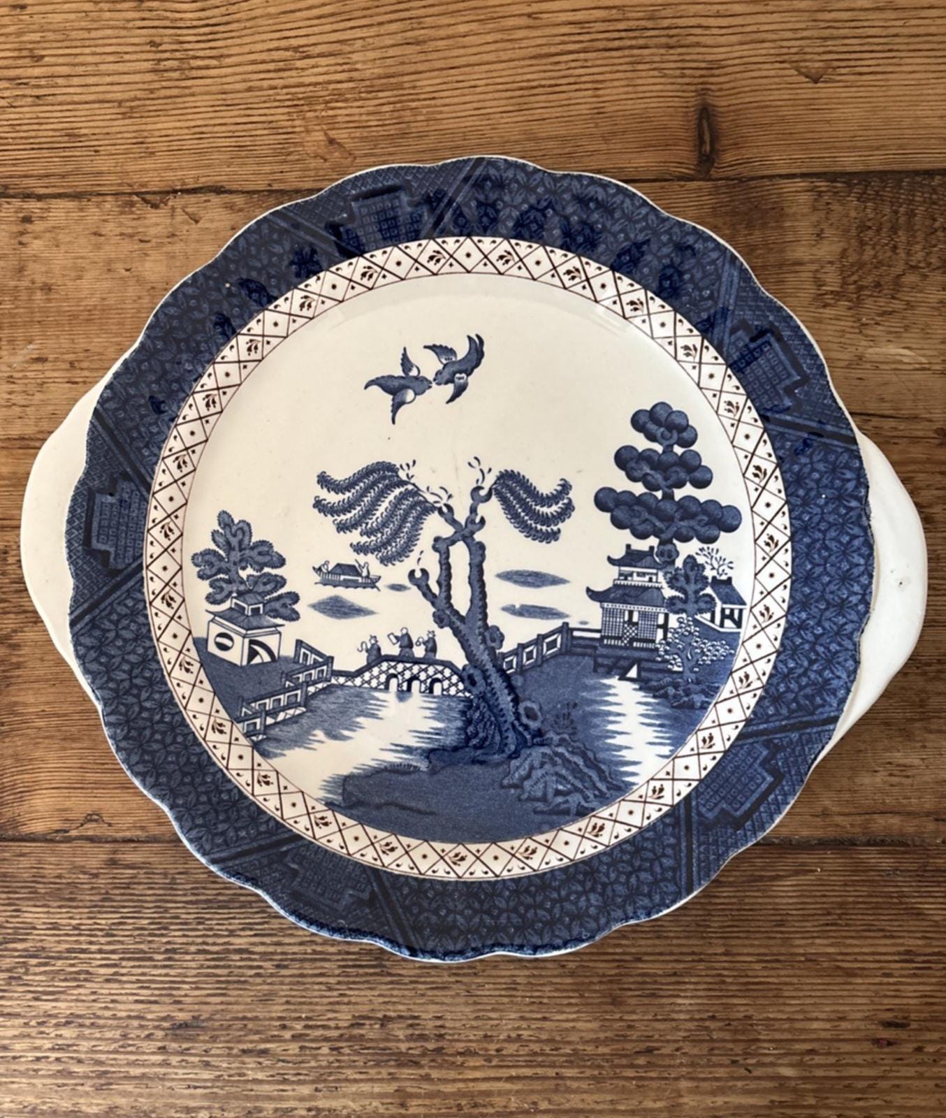 Booths real old willow plate - Etsy 日本