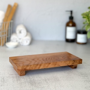 Kitchen Countertop Tray Handmade Wood Tray Soap Dispenser Tray