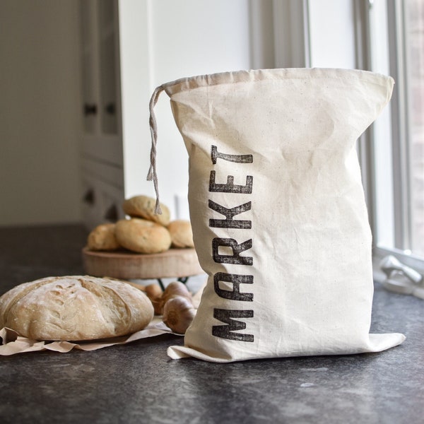 Linen Bread Bag Etsy