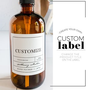 Custom Vinyl Labels - Design Your Own Label - Waterproof Vinyl Labels - Custom Bottle Labels - APOTHECARY Labels