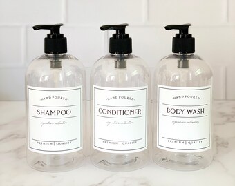 Shampoo Bottles Etsy