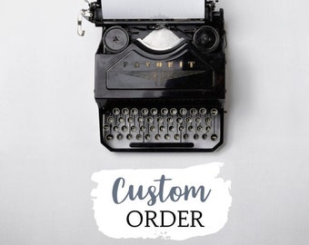 CUSTOM ORDER for Nell
