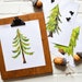 Trees, Pine Tree Art, Printable Nursery Art, Set of 3 Trees, Woodland ...