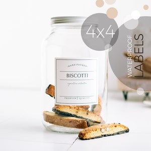 4x4 SIGNATURE Labels - Kitchen Canister Labels - Vinyl Labels - Coffee Labels - Canister Labels - Jar Labels - Pantry Labels