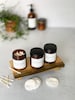 9oz AMBER Jars, Bathroom Accessories Storage Jars, Cotton Swab Container, Body Scrub Jars with Waterproof Labels, 9oz Amber Glass Jars 