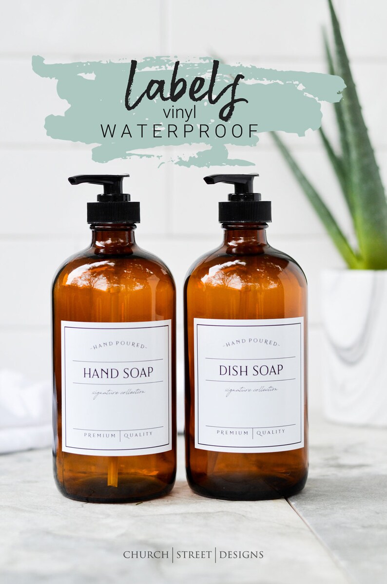 3 Labels Waterproof Vinyl Labels Hand Lotion Labels Etsy