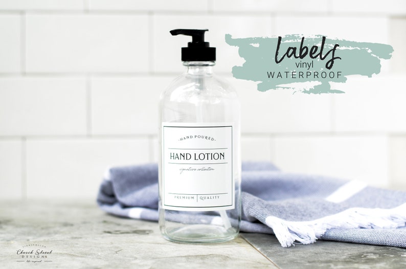3 Labels Waterproof Vinyl Labels Dish Soap Hand Soap Etsy UK