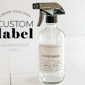 Custom Vinyl Labels - Design Your Own Label - Waterproof Vinyl Labels - Custom Bottle Labels - APOTHECARY Labels