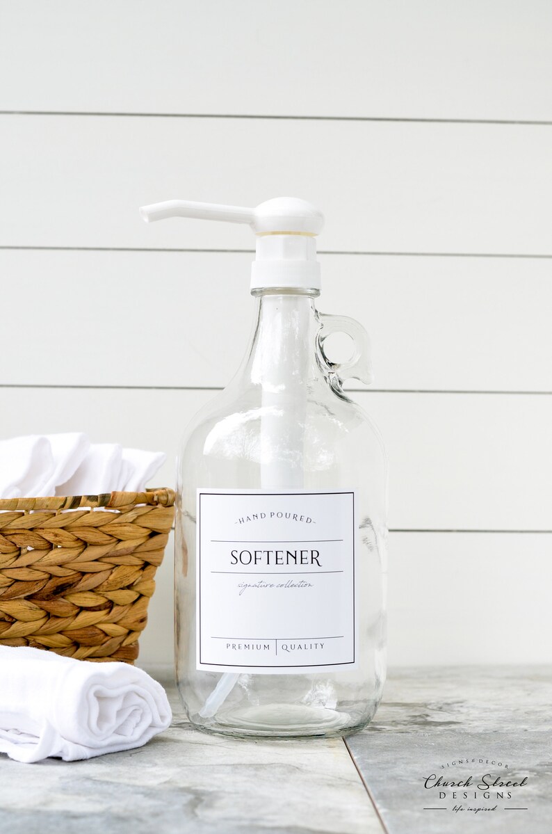 1/2 Gallon Jug Bleach Bottle Laundry Soap Refillable Etsy