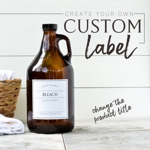 4 Inch Custom Labels - Design Your Own Label - Waterproof Vinyl Labels - Large Custom Labels