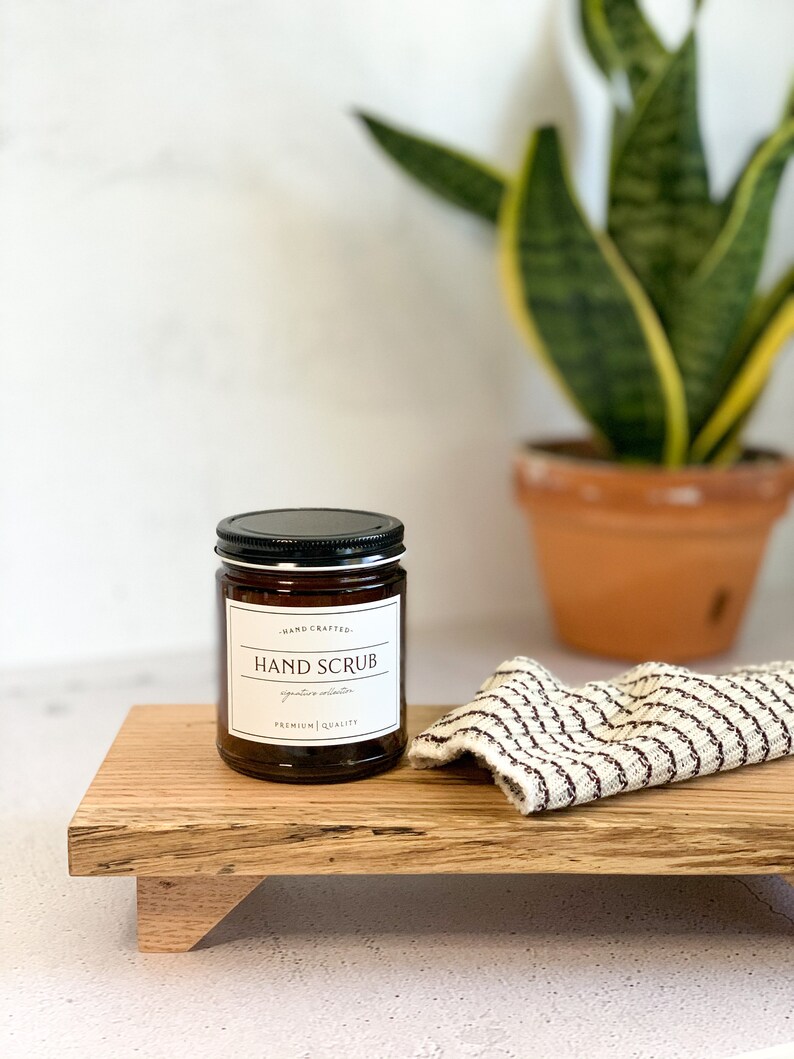 9oz Body Scrub Jars Glass Refillable Bottles With Waterproof Etsy