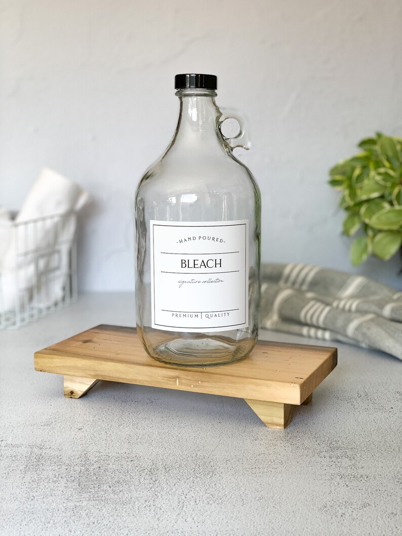 1/2 Gallon Jug Bleach Bottle Laundry Soap Refillable Etsy