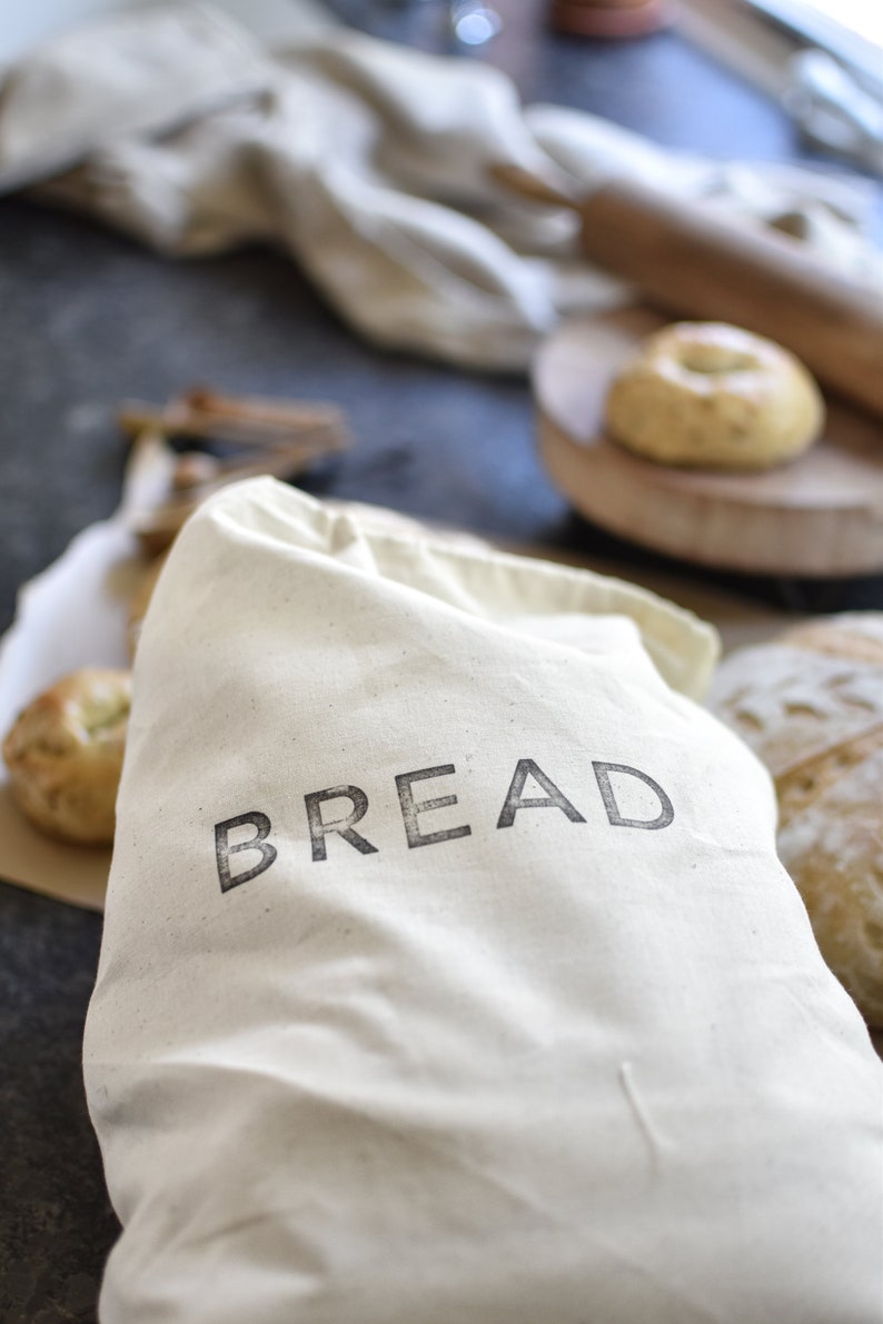 Large Muslin Bread Bag 100 Organic Cotton Drawstring Bread Etsy