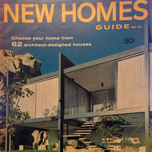 vintage New Homes Guide Magazine Printemps d'hiver 1962 1960