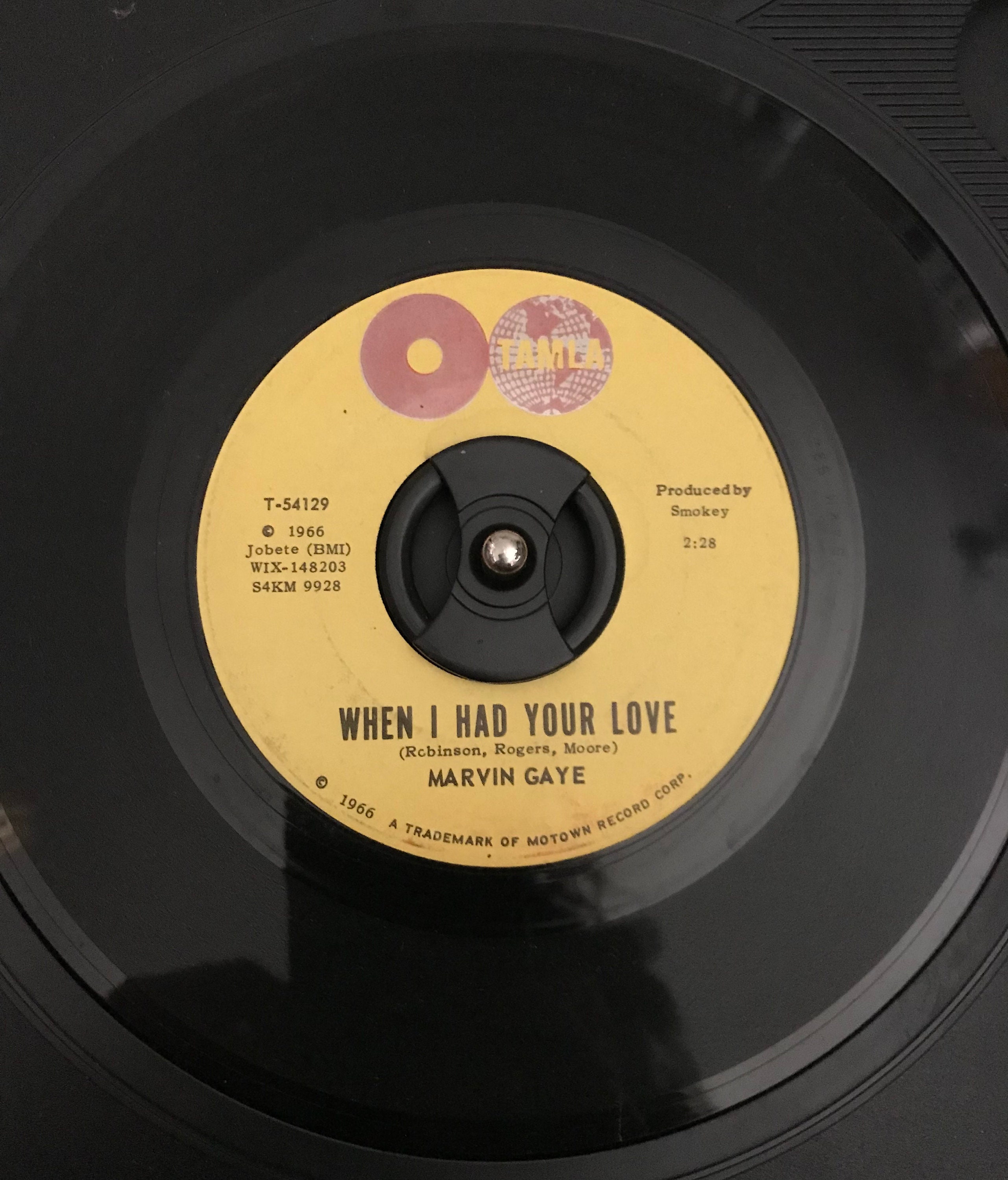 Marvin Gaye When I Had Your Love and One More Heartache 1966 Tamla Motown  Records 45 Vinyl 1960s 