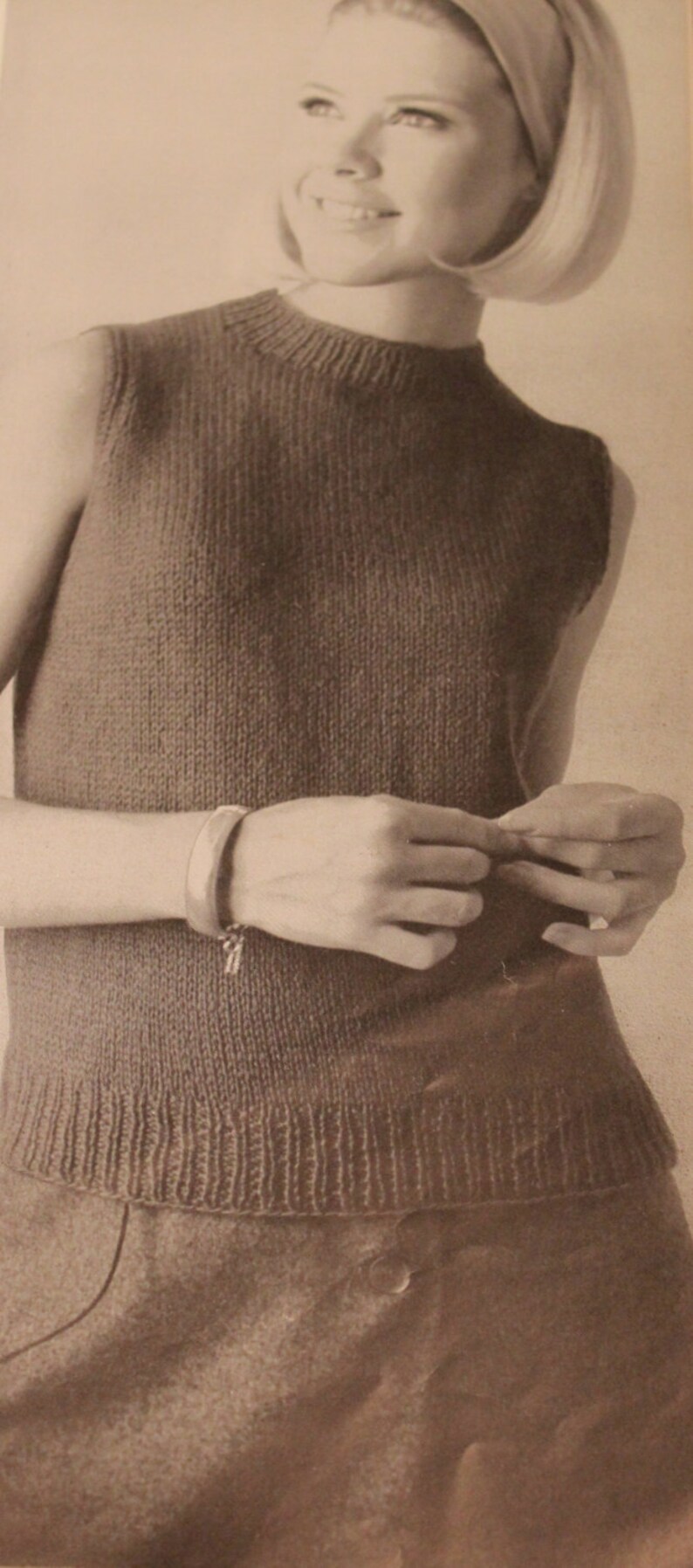 Vintage Knitting Patterns Shells and Vests for Every Occasion Hand Knit ...