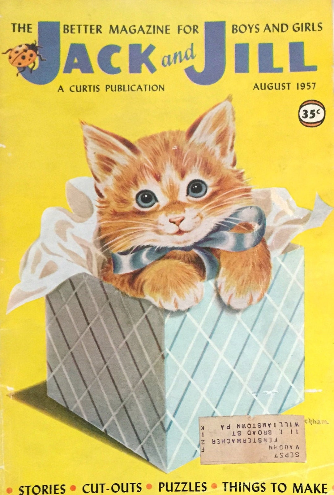 Vintage Jack and Jill Children's Magazine August 1957 1950s Etsy