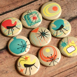 50&#39;s 60&#39;s fridge magnets retro atomic rockabilly furniture style