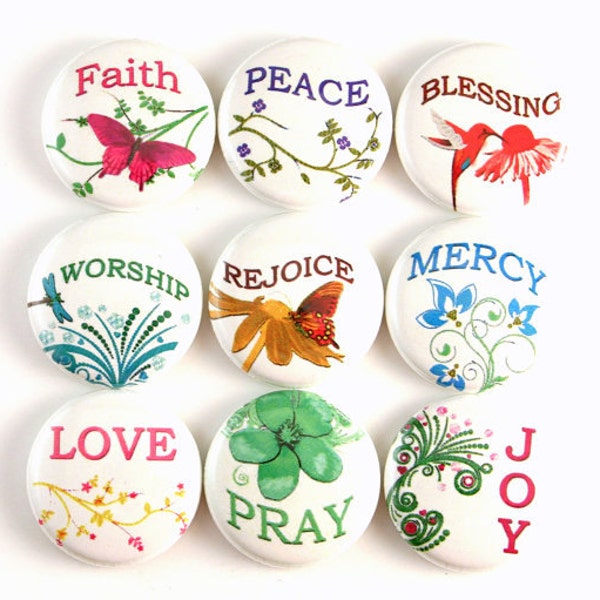 religious magnet inspirational words church fridge pin badge button cab