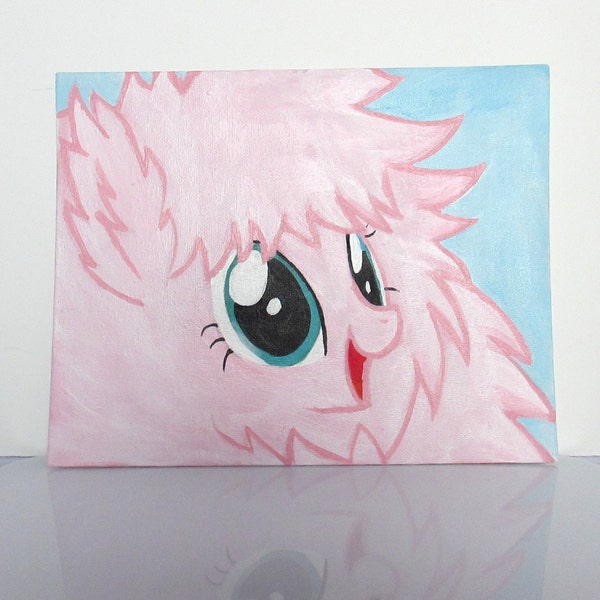 Fluffle Puff MLP Cute Art Painting Flat Canvas 10" x 8"