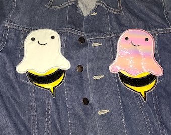 Boo Bee Patch, Fashionably Twisted Embroidery