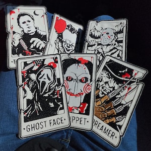 TAROT Style Patch, Glow In The Dark, Large Patch, Fashionably Twisted, Gift for Horror Lover,
