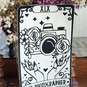 Fotograf Tarot Aufnäher: Kamera Applikation zum Aufbügeln