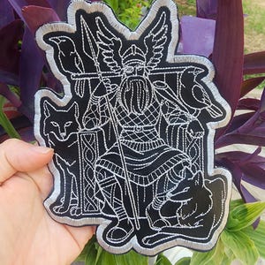 ODIN NORSE GOD, Iron on Patch, Fashionably Twisted, Custom Patches, Norse Mythology, Allfather, Gift for Him Free Shipping