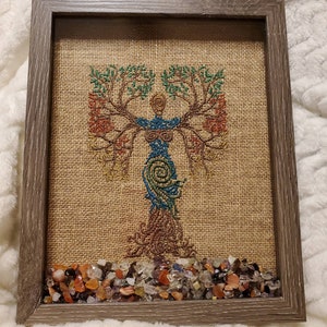 GAIA,  Tree of Life, Goddess, Metaphysical Decor, Cottage Core, Wiccan Art, Pagan Art, Earth Energy, Mother&#39;s Day Gift, Earth Day