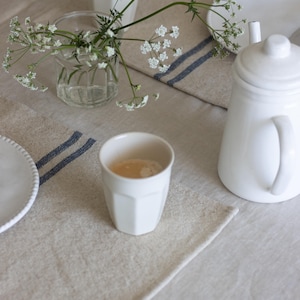 Rustic Woven Striped Grainsack Placemat