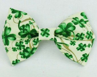 St. Patrick's Collar Bow - Pet Bowtie, Cat Bow, Collar Add-on, Tiny Dog Collar Bow Tie, Removable Collar Decoration