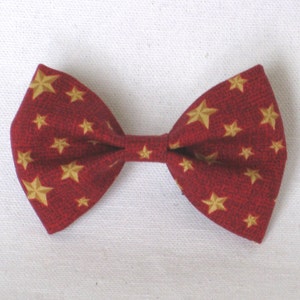 Dog Bow Tie - Cat Bowtie, Patriotic Collar Add-on, Tiny Dog Collar Bow, Detachable Collar Bow, Removable Pet Bow, Collar Decoration