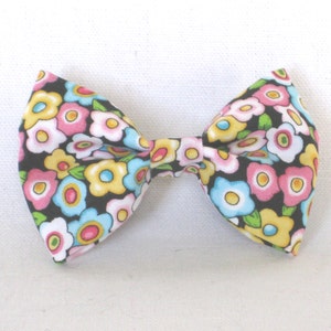 Floral Dog Bow Tie - Cat Bowtie, Collar Add-on, Tiny Dog Collar Bow, Detachable Collar Bow, Removable Pet Bow, Collar Decoration