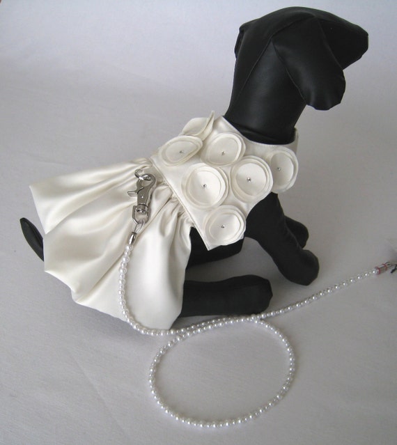 Clearance Sale Dog Wedding Dress Ivory Satin Dog Wedding Etsy